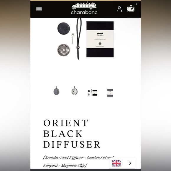 Charabanc Orient Black Car Fragrance diffuser - Picture 3 of 8